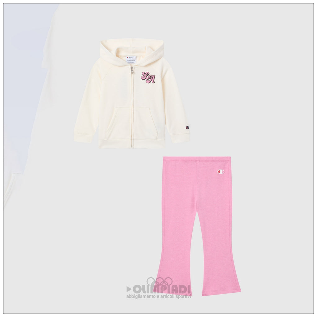 Completo Set Bambina Champion - 405368 Panna e Rosa | Cotone