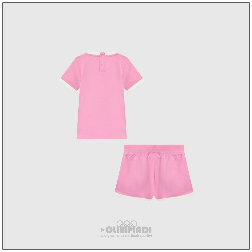Completo Estivo Bambina Champion - 405369 Rosa e Bianco | Set 2 Pezzi