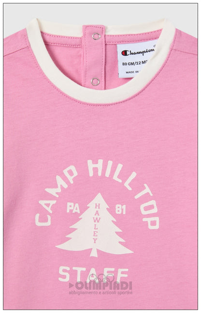 Completo Estivo Bambina Champion - 405369 Rosa e Bianco | Set 2 Pezzi