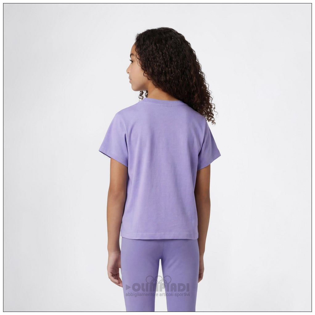 T-Shirt Bambina Champion - 405376 Lilla | Logo Grafico