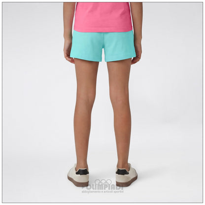 Pantaloncini Corti Bambina Champion - 405374 Azzurri | Logo Colorato