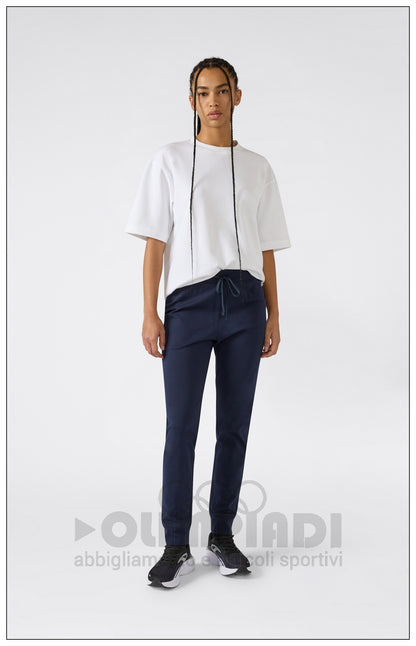 Pantaloni Tuta Donna Champion - 118095 Blu Navy | Polsini a Costine