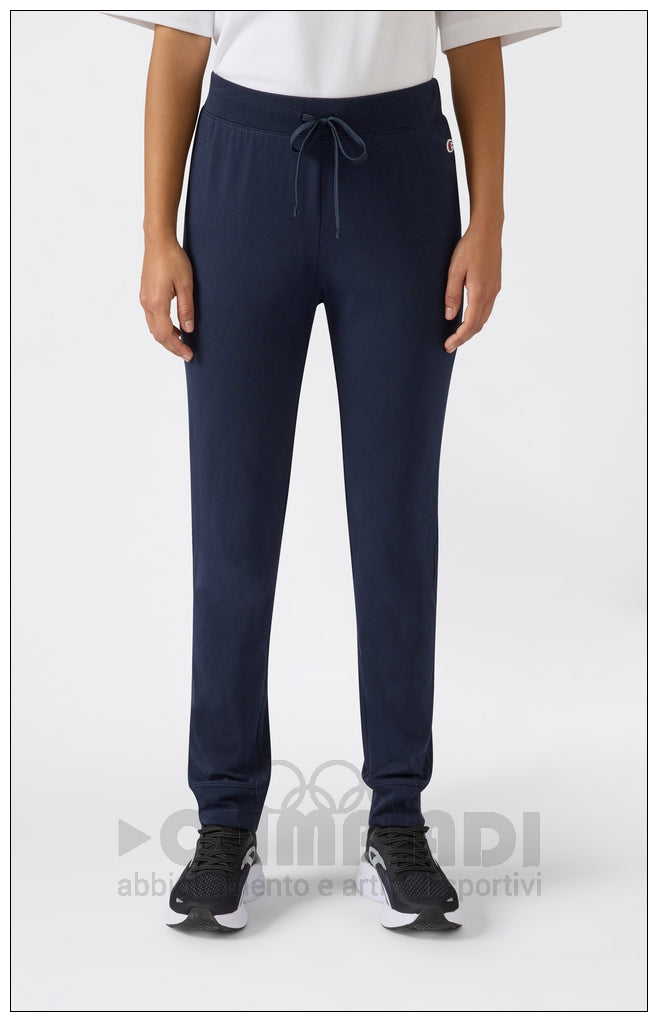 Pantaloni Tuta Donna Champion - 118095 Blu Navy | Polsini a Costine