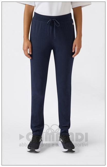Pantaloni Tuta Donna Champion - 118095 Blu Navy | Polsini a Costine