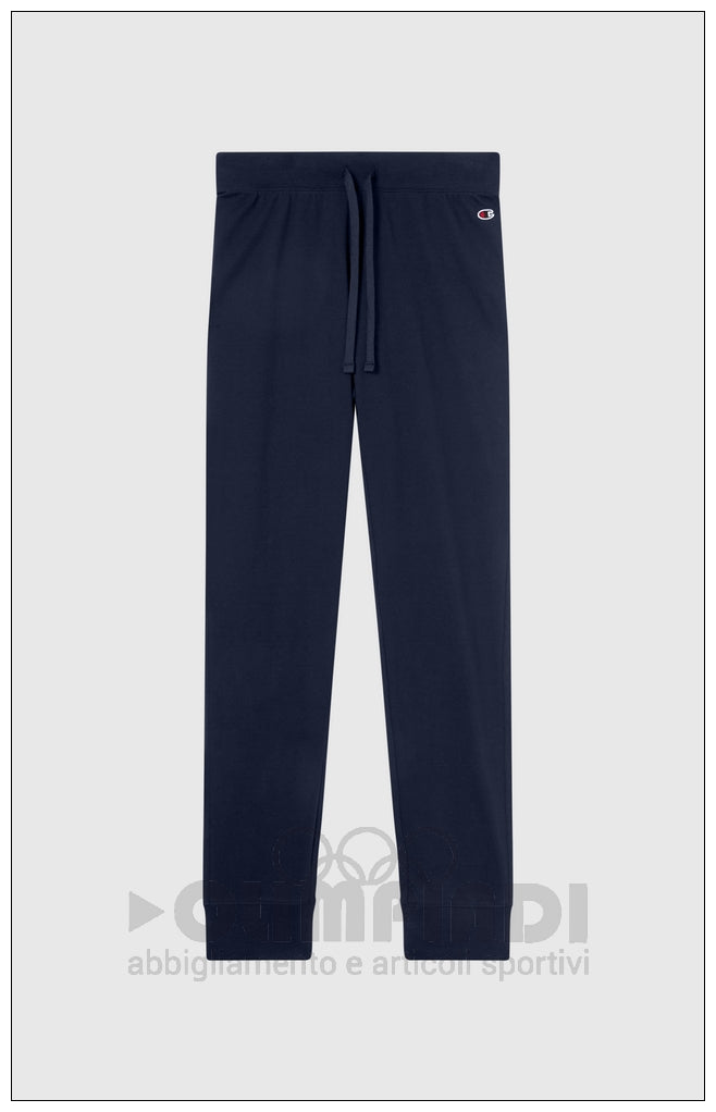 Pantaloni Tuta Donna Champion - 118095 Blu Navy | Polsini a Costine