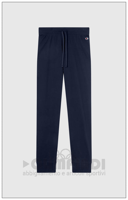 Pantaloni Tuta Donna Champion - 118095 Blu Navy | Polsini a Costine