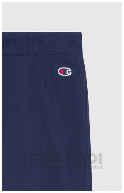 Pantaloni Tuta Donna Champion - 118095 Blu Navy | Polsini a Costine