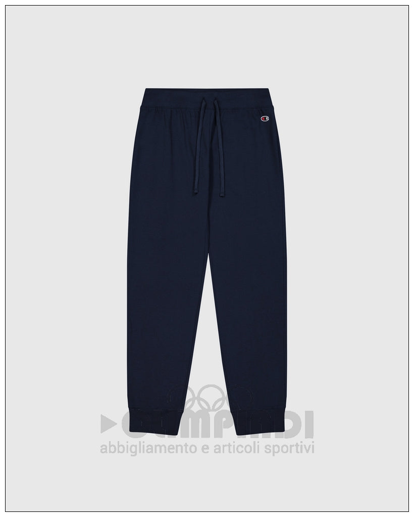 Pantaloni Tuta Donna Champion - 118095 Blu Navy | Polsini a Costine