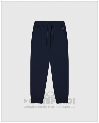 Pantaloni Tuta Donna Champion - 118095 Blu Navy | Polsini a Costine