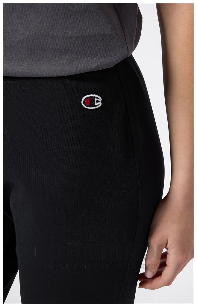 Pantaloni Tuta Donna Champion - 118095 Neri | Polsini a Costine