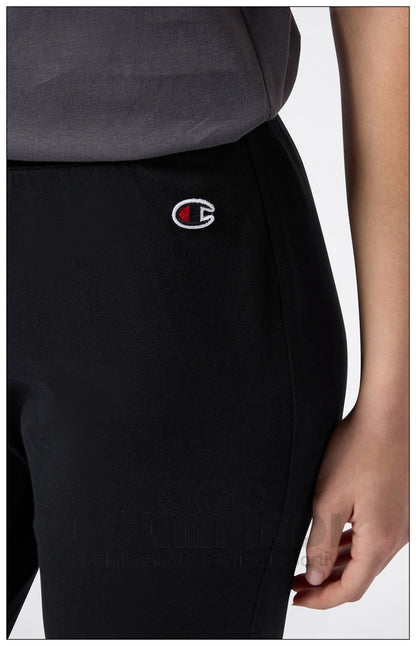Pantaloni Tuta Donna Champion - 118095 Neri | Polsini a Costine