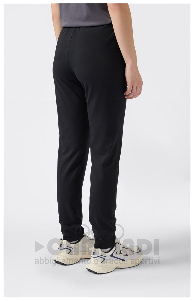 Pantaloni Tuta Donna Champion - 118095 Neri | Polsini a Costine
