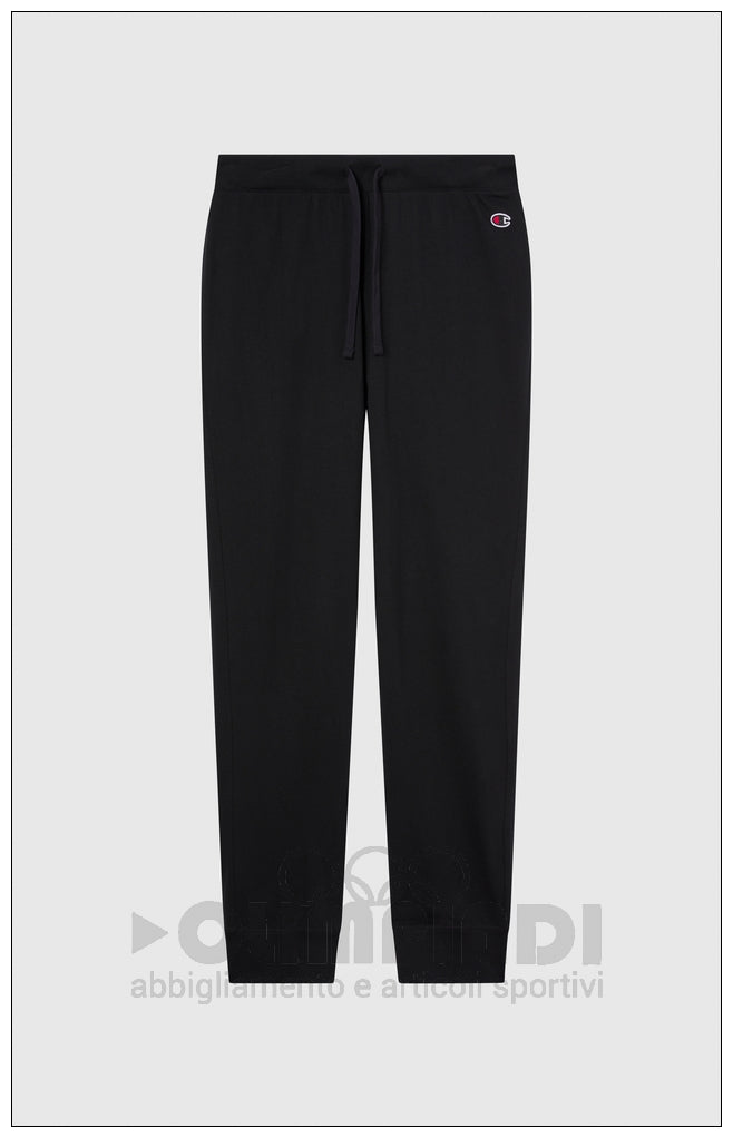 Pantaloni Tuta Donna Champion - 118095 Neri | Polsini a Costine