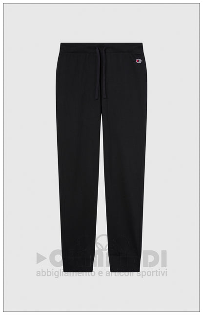 Pantaloni Tuta Donna Champion - 118095 Neri | Polsini a Costine