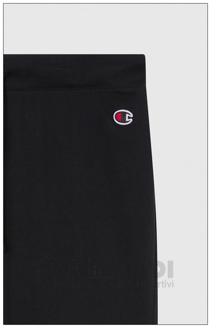 Pantaloni Tuta Donna Champion - 118095 Neri | Polsini a Costine
