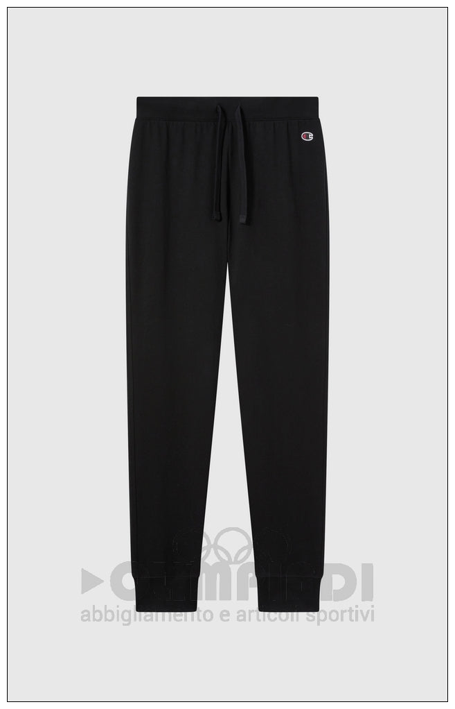 Pantaloni Tuta Donna Champion - 118095 Neri | Polsini a Costine