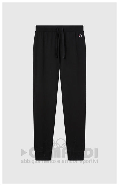 Pantaloni Tuta Donna Champion - 118095 Neri | Polsini a Costine