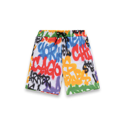 Bermuda Bambino Starter 1559 | Pantaloncini Stampa All-Over Squadre