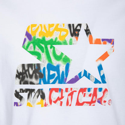 T-Shirt Bambino Starter 1568 Bianca | Maglia con Stampa Sportiva