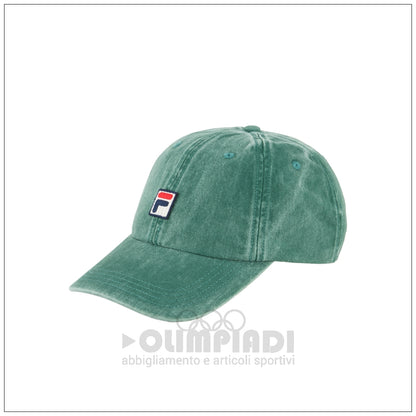 Cappellino Fila Ponticello Dad Cap - FCU0175 Verde Jeansato | Con Visiera