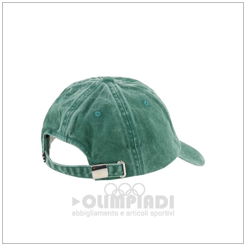Cappellino Fila Ponticello Dad Cap - FCU0175 Verde Jeansato | Con Visiera