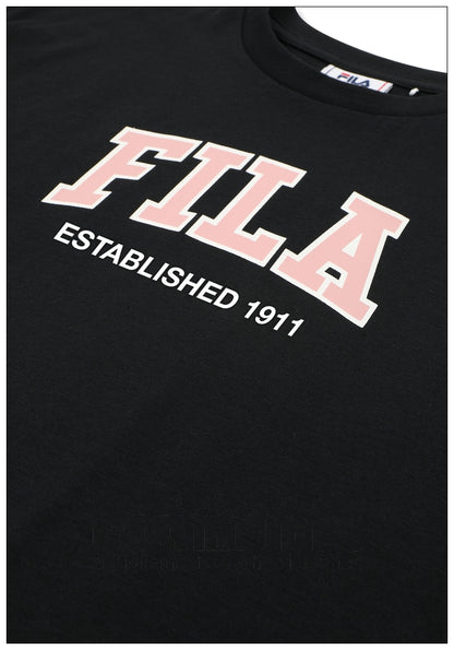 T-Shirt Cropped Ragazza Fila Rifredi - FAT0832 Nera | Boxy Fit