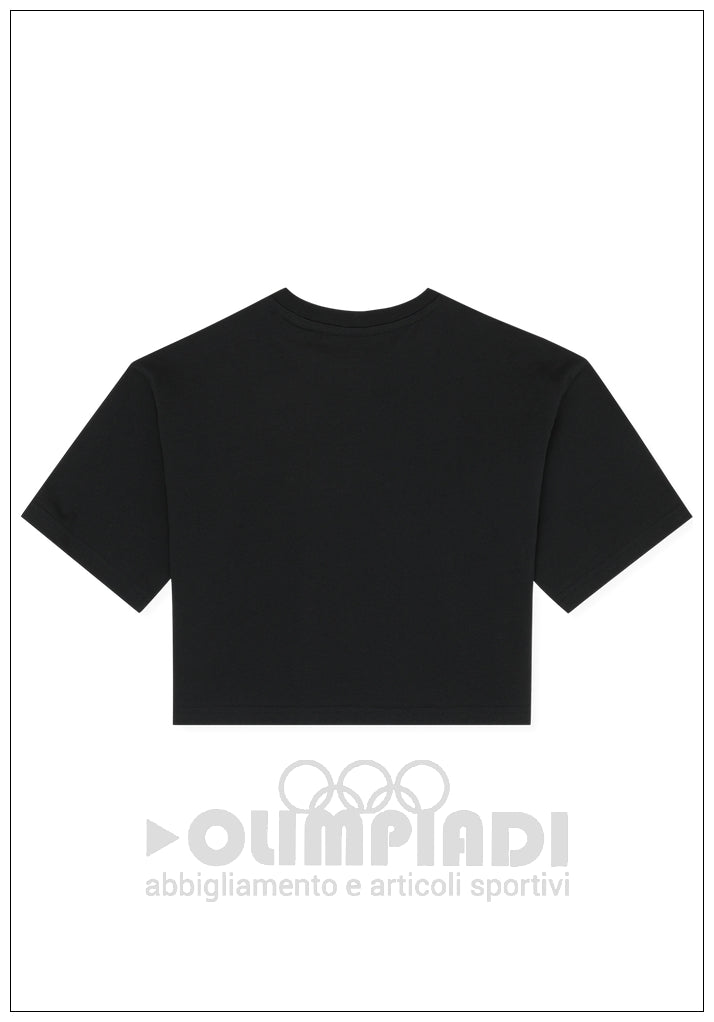T-Shirt Cropped Ragazza Fila Rifredi - FAT0832 Nera | Boxy Fit