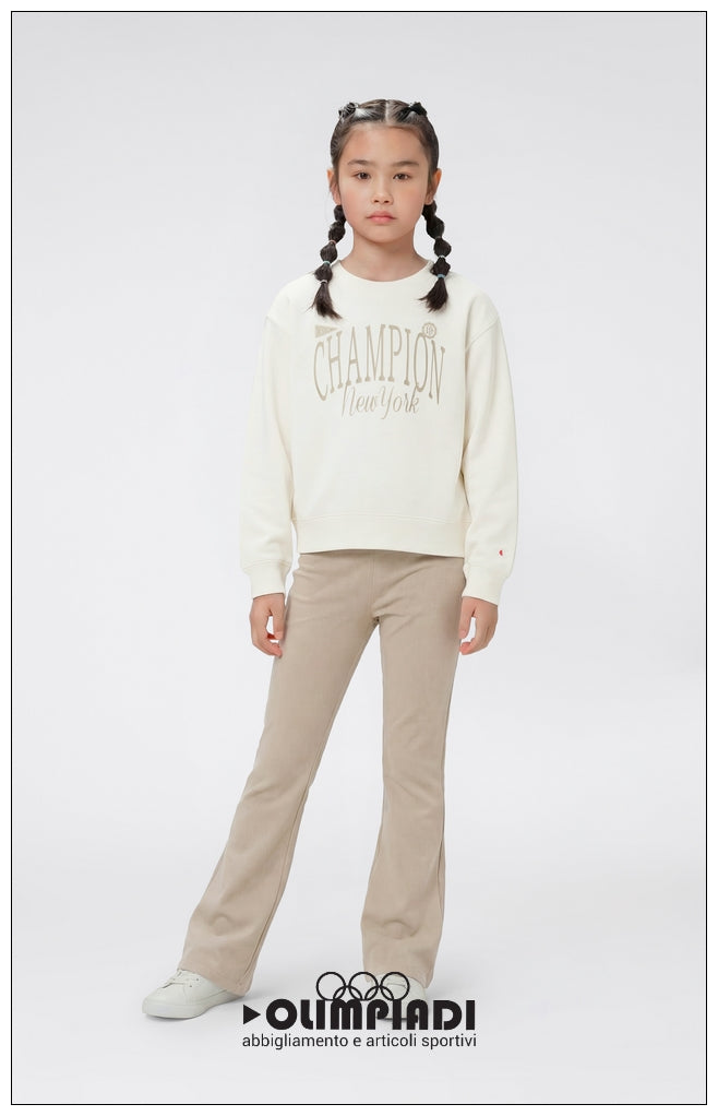 Completo Tuta Bambina Champion - 405382 Beige e Sabbia | Set in French Terry