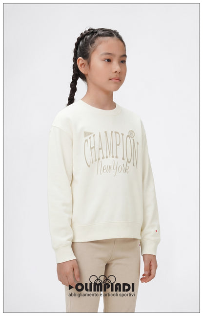 Completo Tuta Bambina Champion - 405382 Beige e Sabbia | Set in French Terry