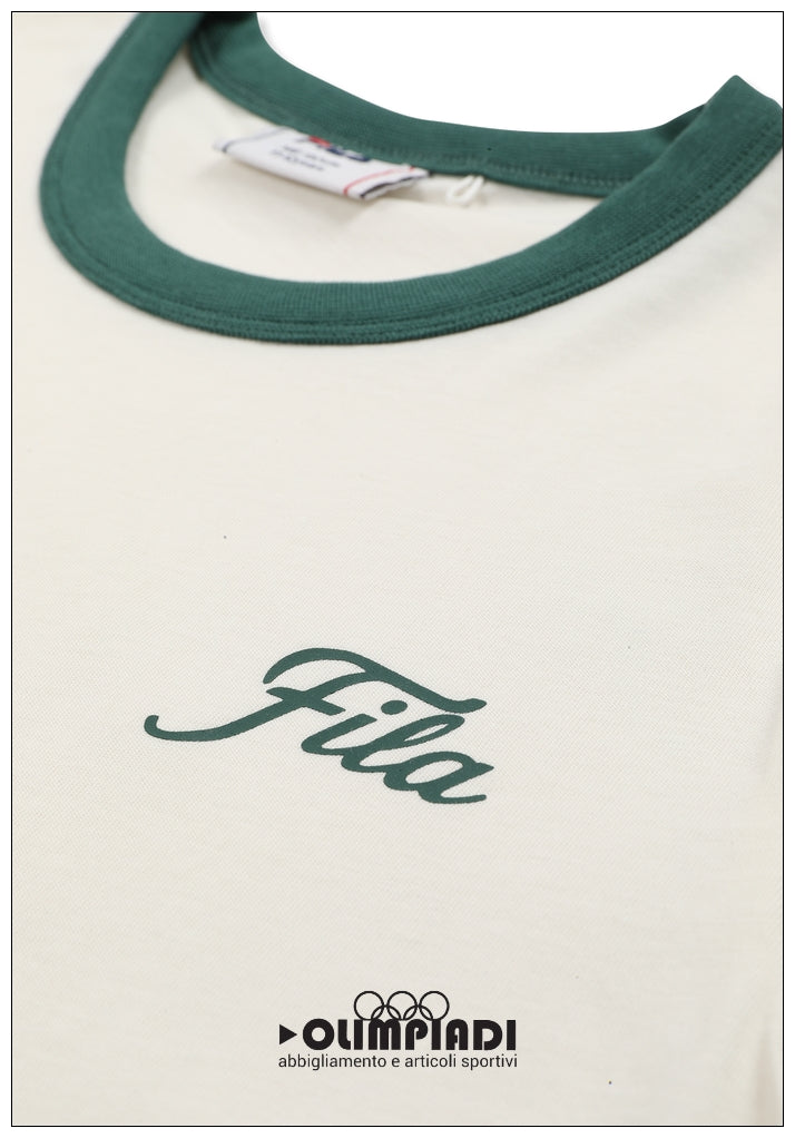 T-Shirt Ragazza Fila Marlia Ringer - FAT0846 Panna | Bicolor