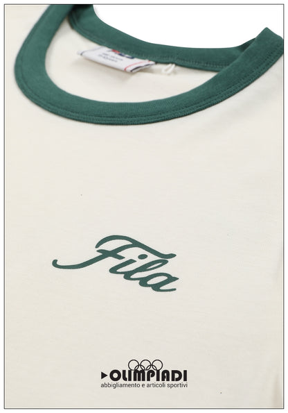 T-Shirt Ragazza Fila Marlia Ringer - FAT0846 Panna | Bicolor