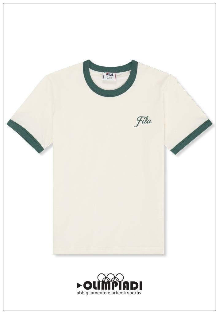 T-Shirt Ragazza Fila Marlia Ringer - FAT0846 Panna | Bicolor