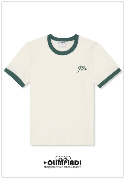 T-Shirt Ragazza Fila Marlia Ringer - FAT0846 Panna | Bicolor
