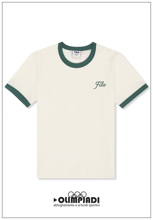 T-Shirt Ragazza Fila Marlia Ringer - FAT0846 Panna | Bicolor
