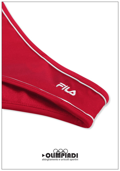 Bikini Ragazza Fila Pratello - FAT0851 Rosso | Contrasti Piping