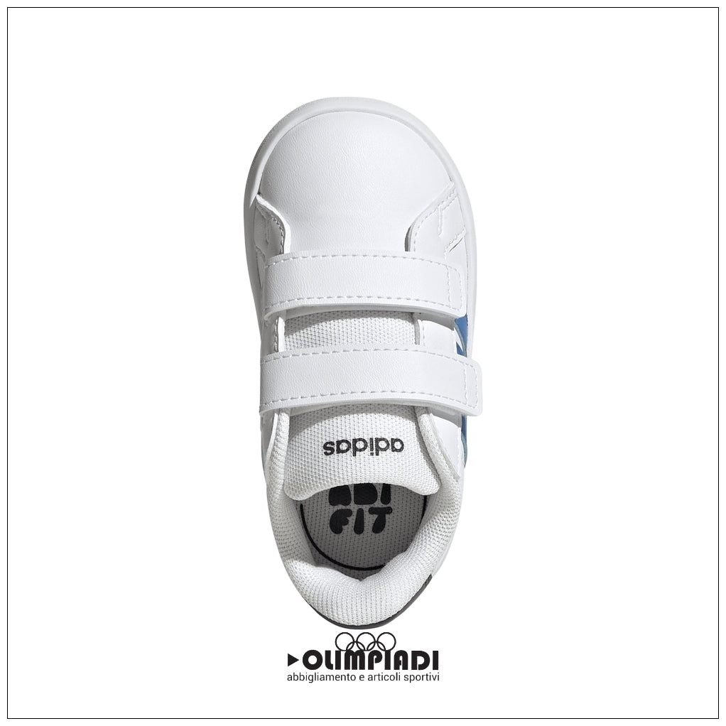 Scarpe Adidas Grand Court 2.0 CF I - HP3536 Bianco/Azzurro | Neonato