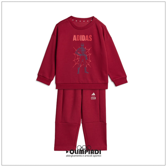 Tuta Neonato Adidas Marvel Spider-Man Summer Set - KF0151 Rosso/Blu
