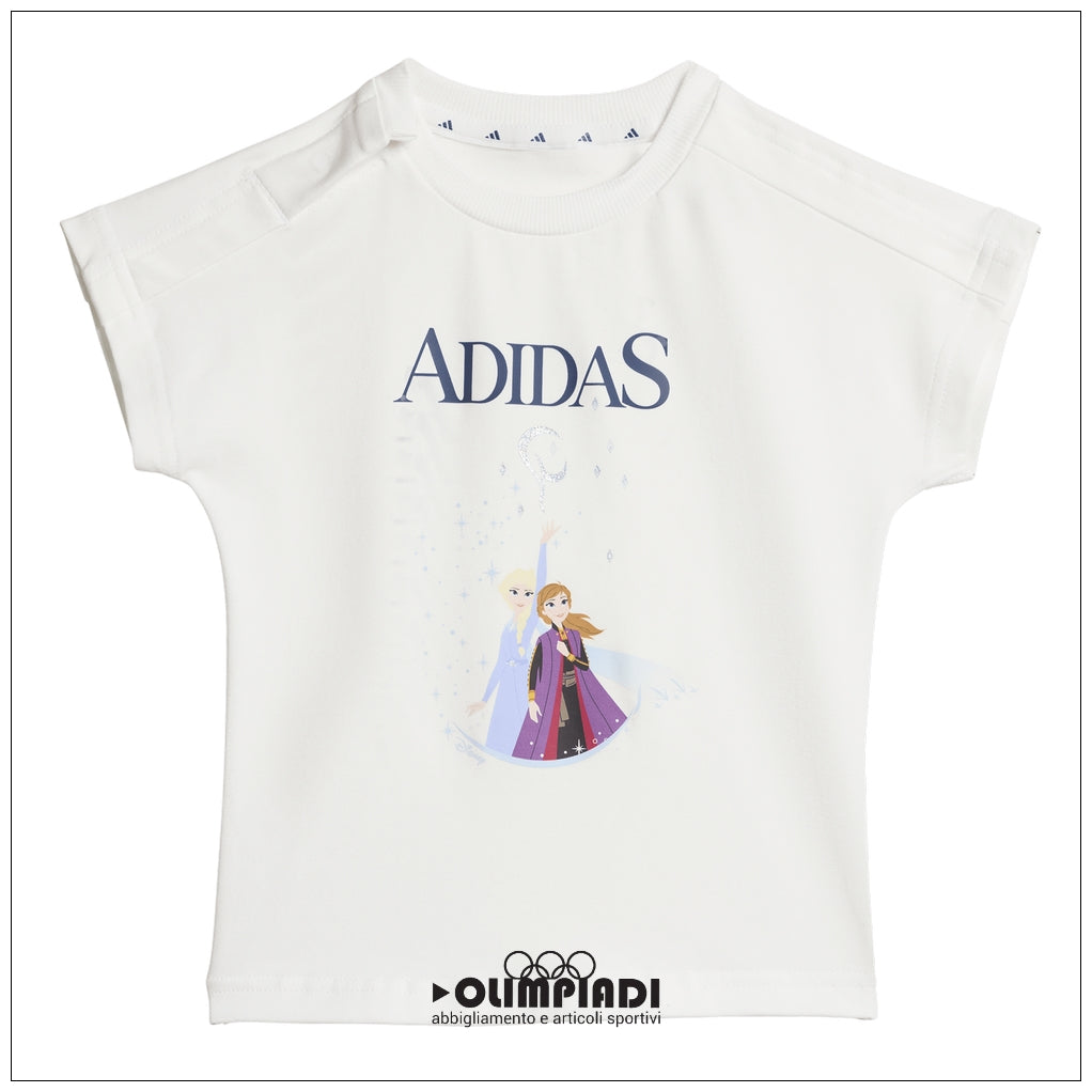 Set Neonato Adidas Disney Frozen Summer Set - JZ3553 Bianco Glicine