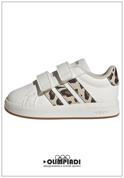 Scarpe Adidas Grand Court 3.0 CF I - Bianco/Leopardato | Neonato