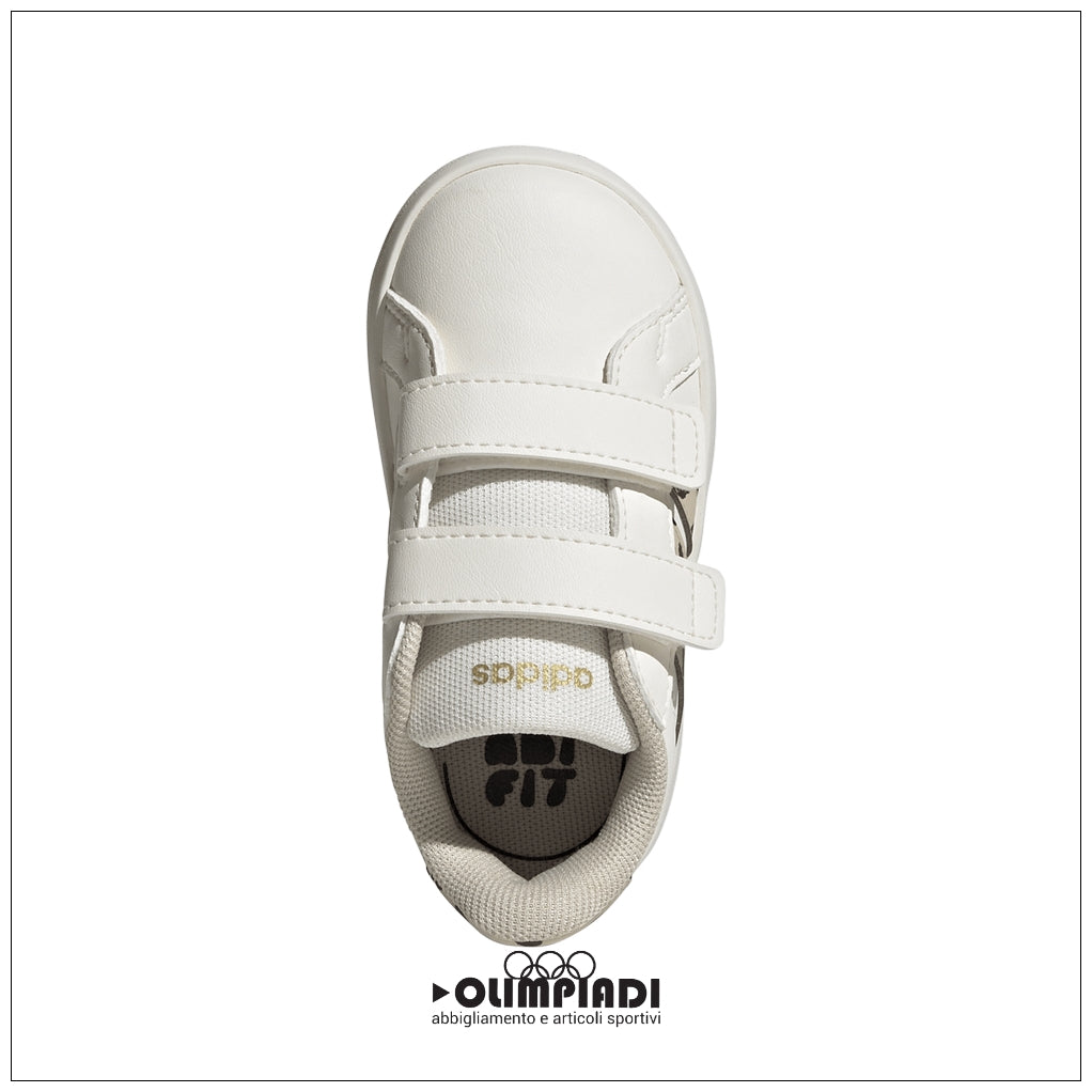 Scarpe Adidas Grand Court 3.0 CF I - Bianco/Leopardato | Neonato