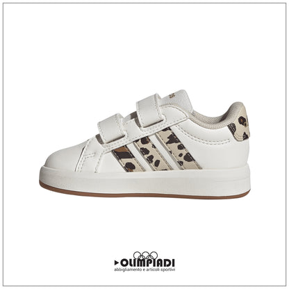 Scarpe Adidas Grand Court 3.0 CF I - Bianco/Leopardato | Neonato