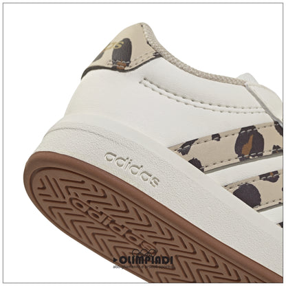 Scarpe Adidas Grand Court 3.0 CF I - Bianco/Leopardato | Neonato