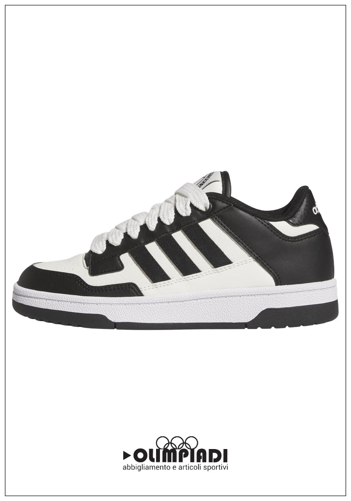 Scarpe Adidas Rapid Court Low J - JR0166 Bianco/Nero | Junior