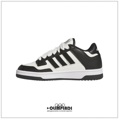 Scarpe Adidas Rapid Court Low J - JR0166 Bianco/Nero | Junior