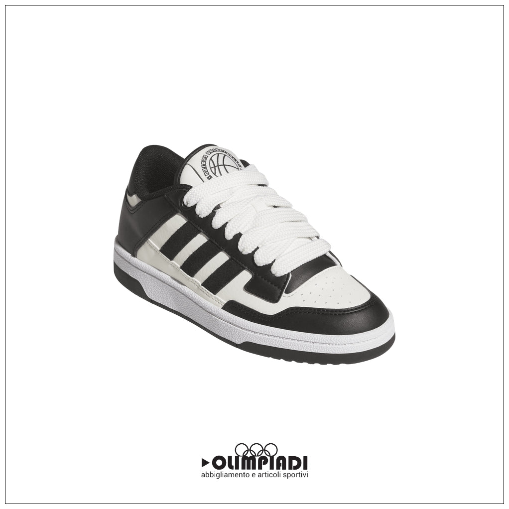 Scarpe Adidas Rapid Court Low J - JR0166 Bianco/Nero | Junior