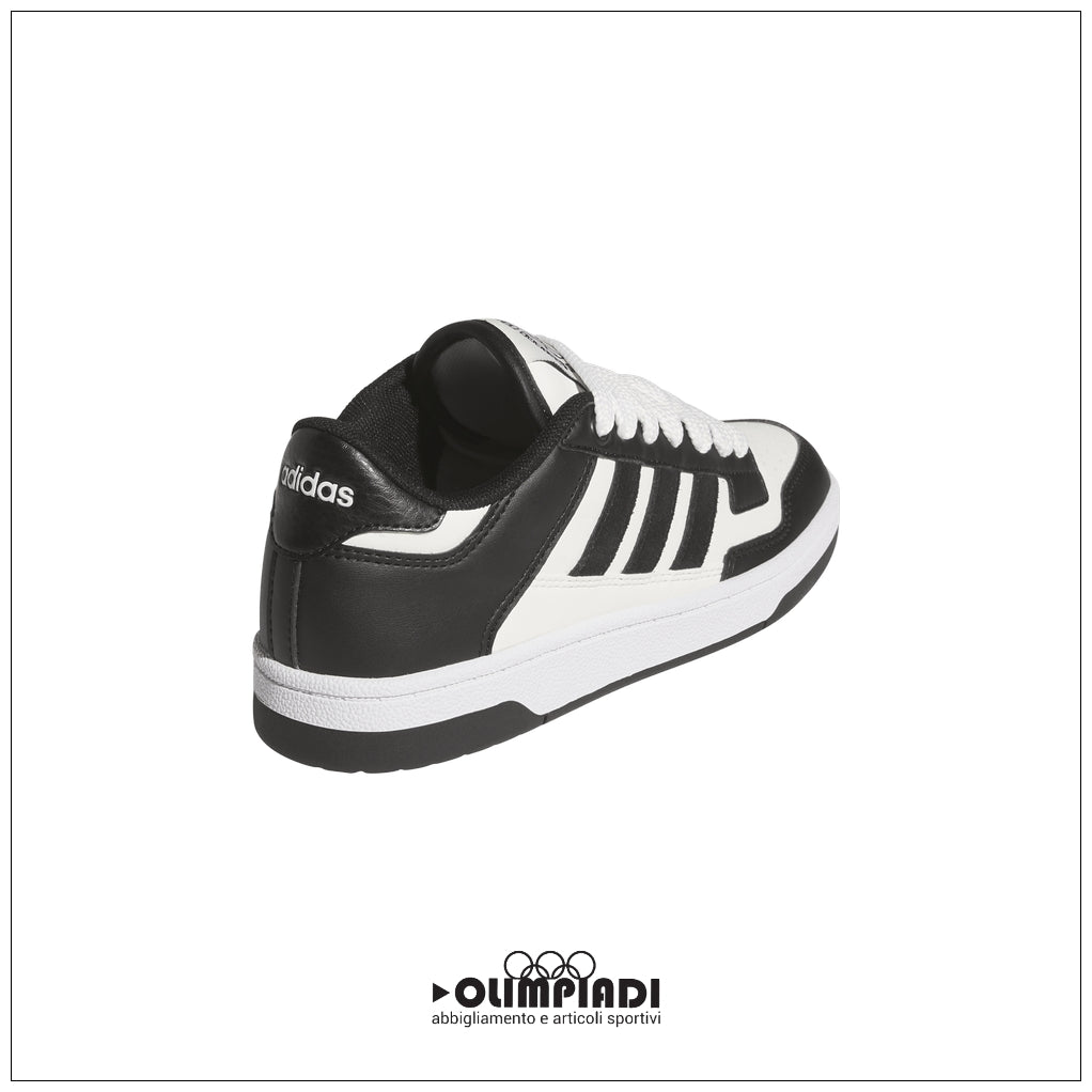 Scarpe Adidas Rapid Court Low J - JR0166 Bianco/Nero | Junior