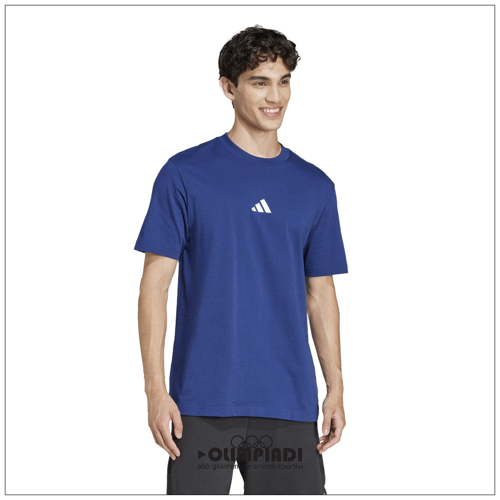 T-Shirt Adidas M SL SJ T - JF1093 Blu | Slim Fit Uomo