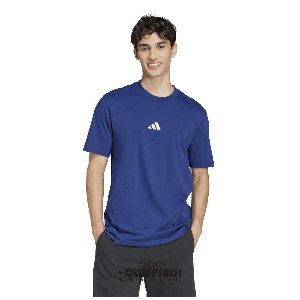 T-Shirt Adidas M SL SJ T - JF1093 Blu | Slim Fit Uomo