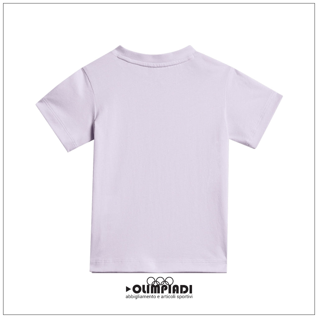 Completo Estivo Neonato Adidas 3-Stripes Set - JY8618 Lilla