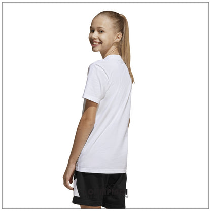 Completo Estivo Ragazzo Adidas Big Logo Set - JC9715 Bianco/Nero